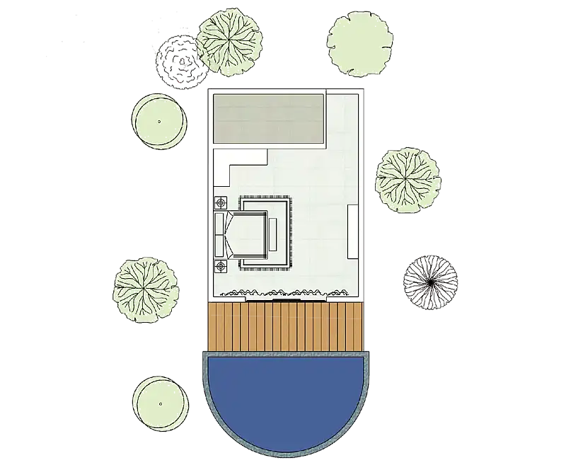 ROI Single Unit Architectural Floor Plan